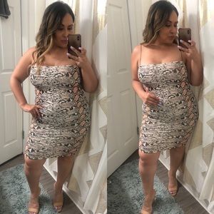 Snake Midi Dress